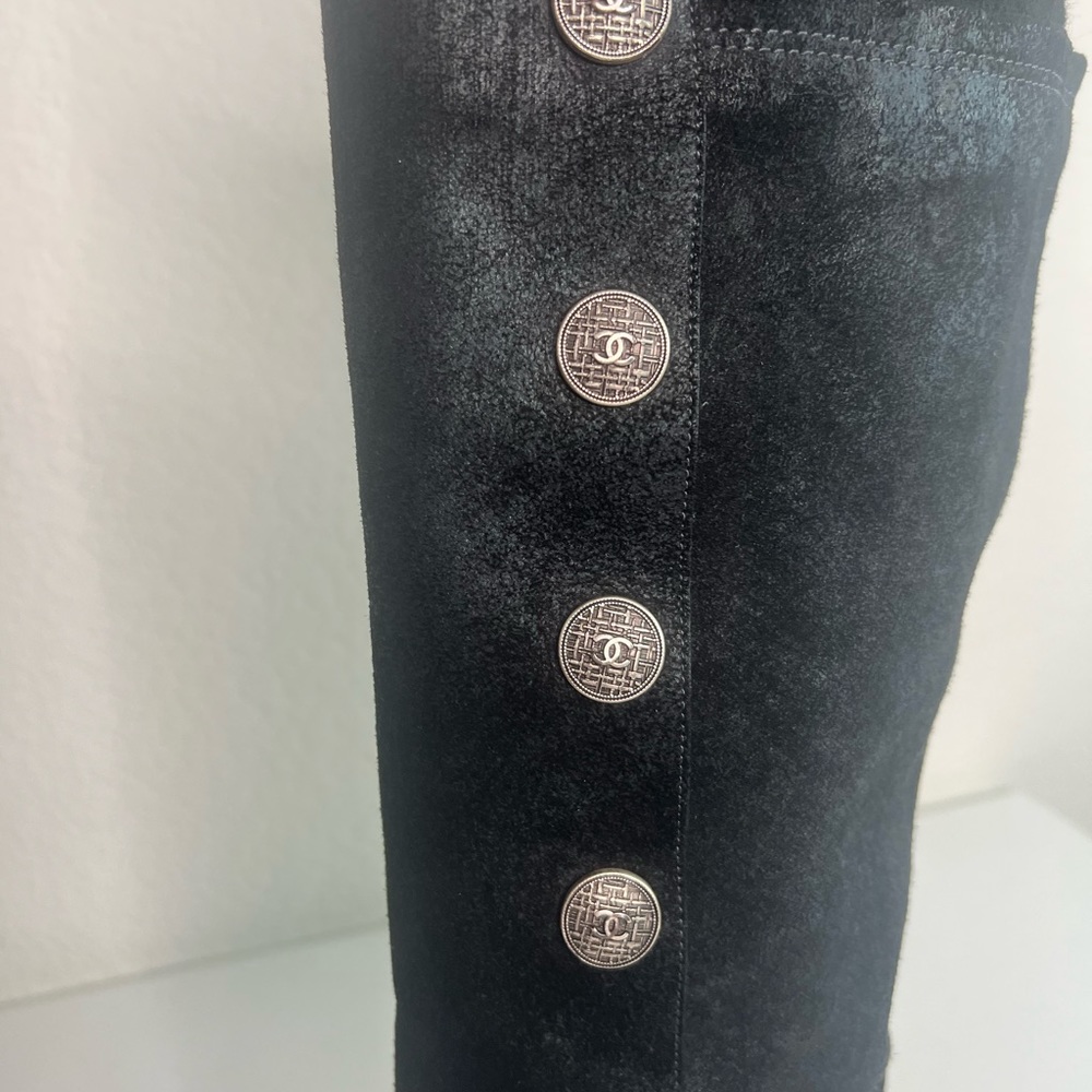 Chanel Leather Knee High Boots - Picture 9 of 11